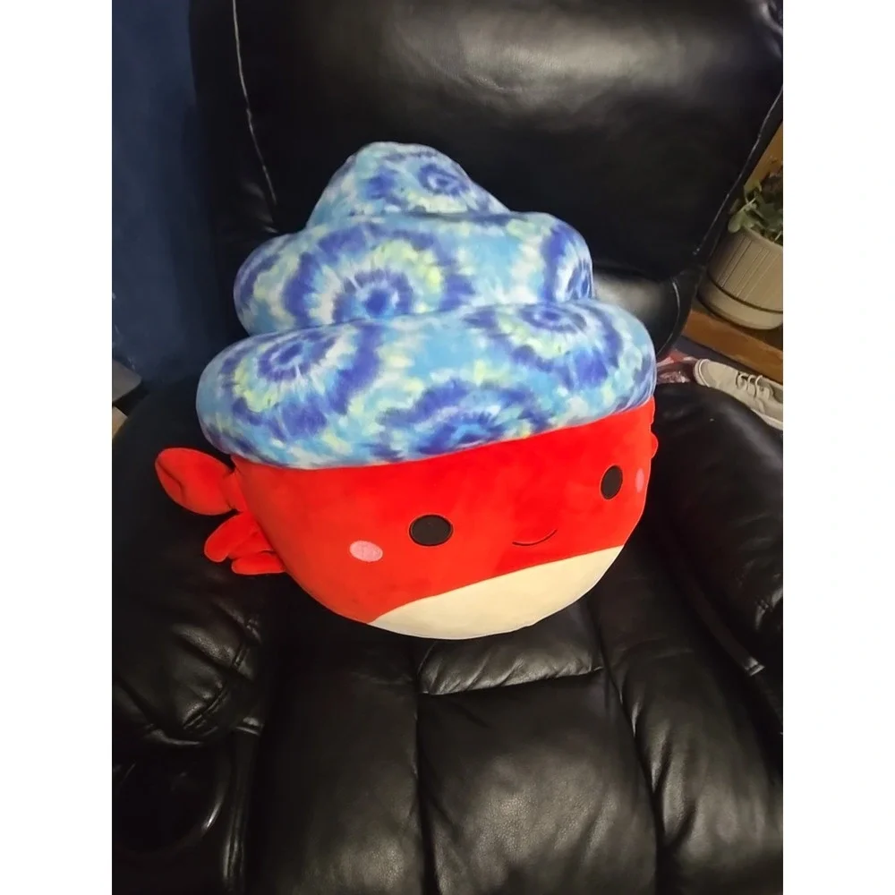 Rare Retired Indie the Hermit Crab Squishmallow Large 24 Inch Red‎ With Blue